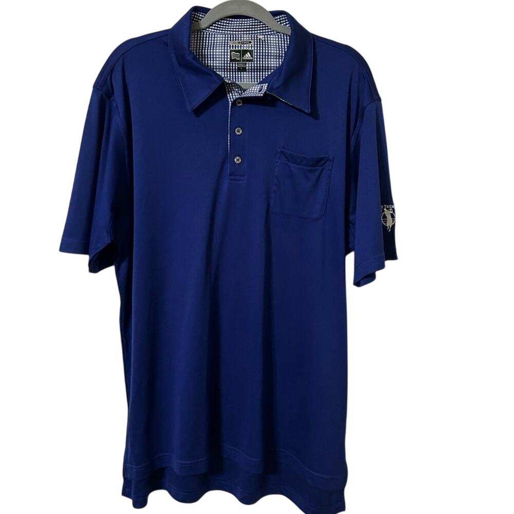 Adidas Climacool Blue Polo - Robert Trent Jones, Size L